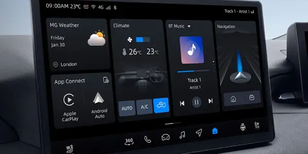 MG4 EV Urban interior